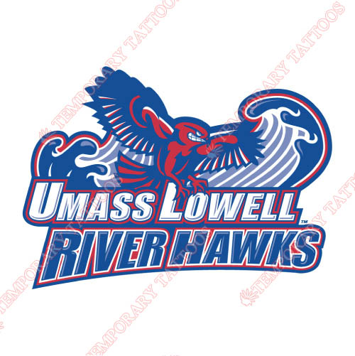 UMass Lowell River Hawks Customize Temporary Tattoos Stickers NO.6678